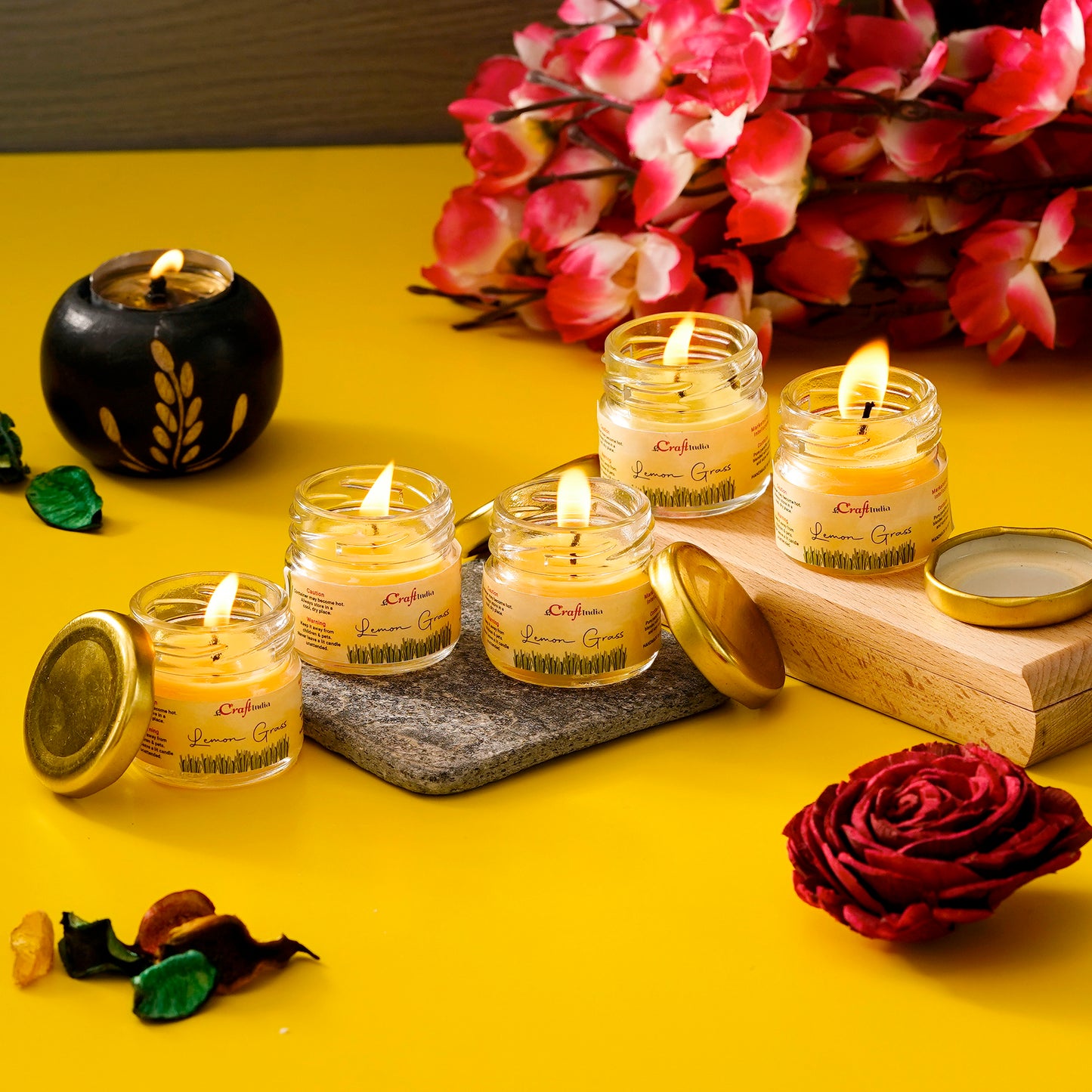 Lemongrass Luxe Mini Jar Candles