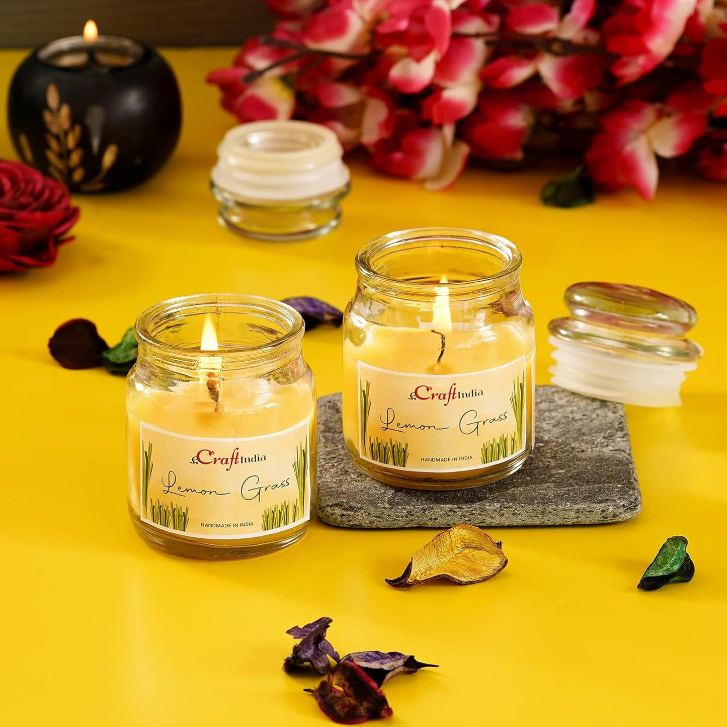 Lemongrass Luxe Mini Jar Candles