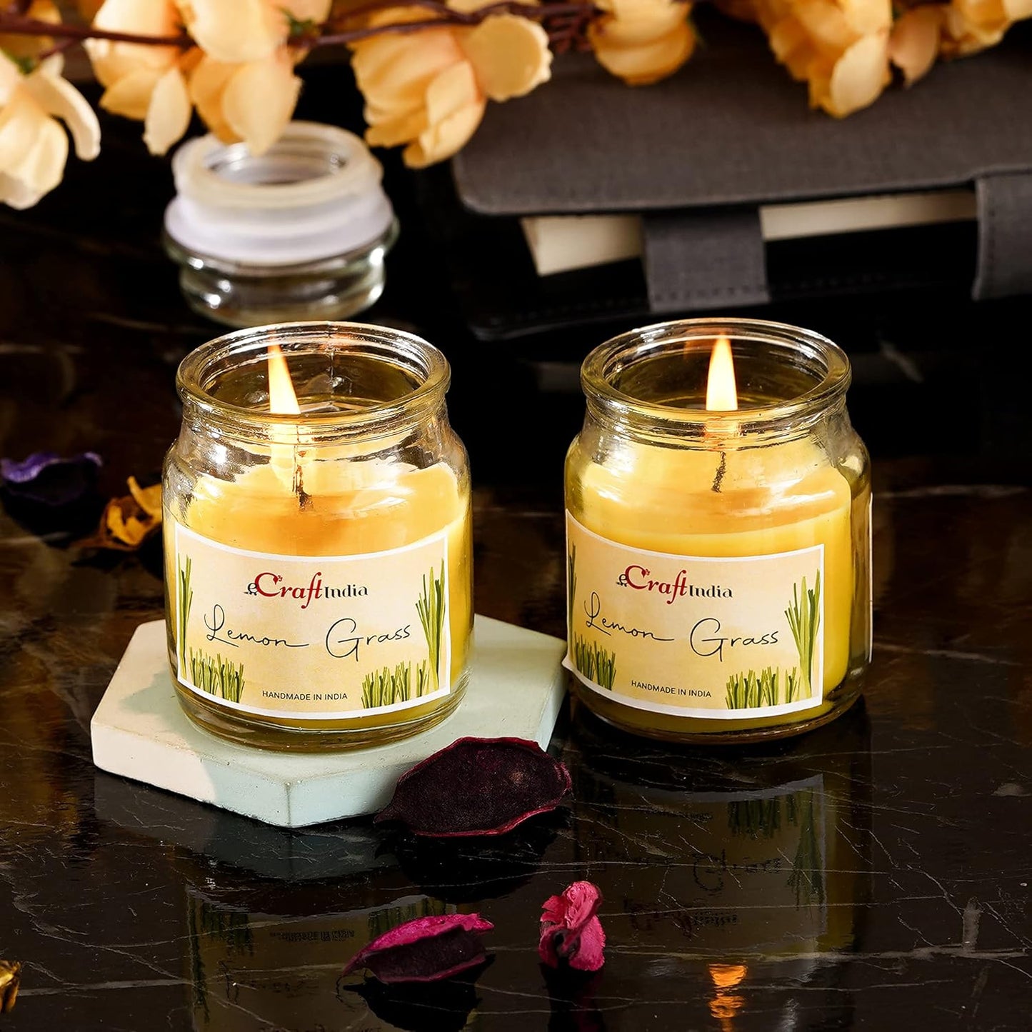 Lemongrass Luxe Mini Jar Candles